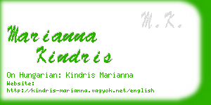 marianna kindris business card